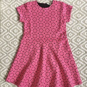 NWT Petit Lem Laser Cut Black Pink Dress